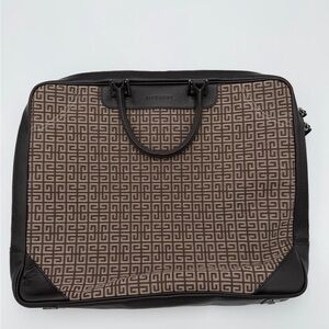 Givenchy brown polyester business bag